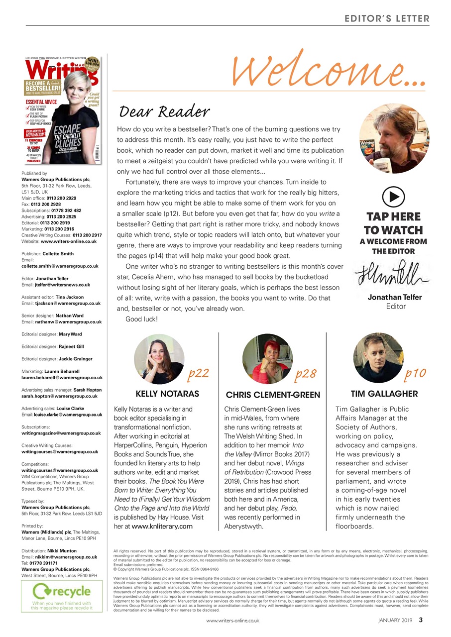 Writing Magazine Preview Pages
