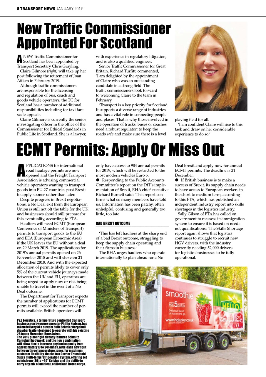 Transport News Preview Pages