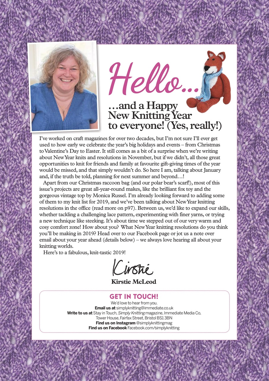 Simply Knitting Preview Pages