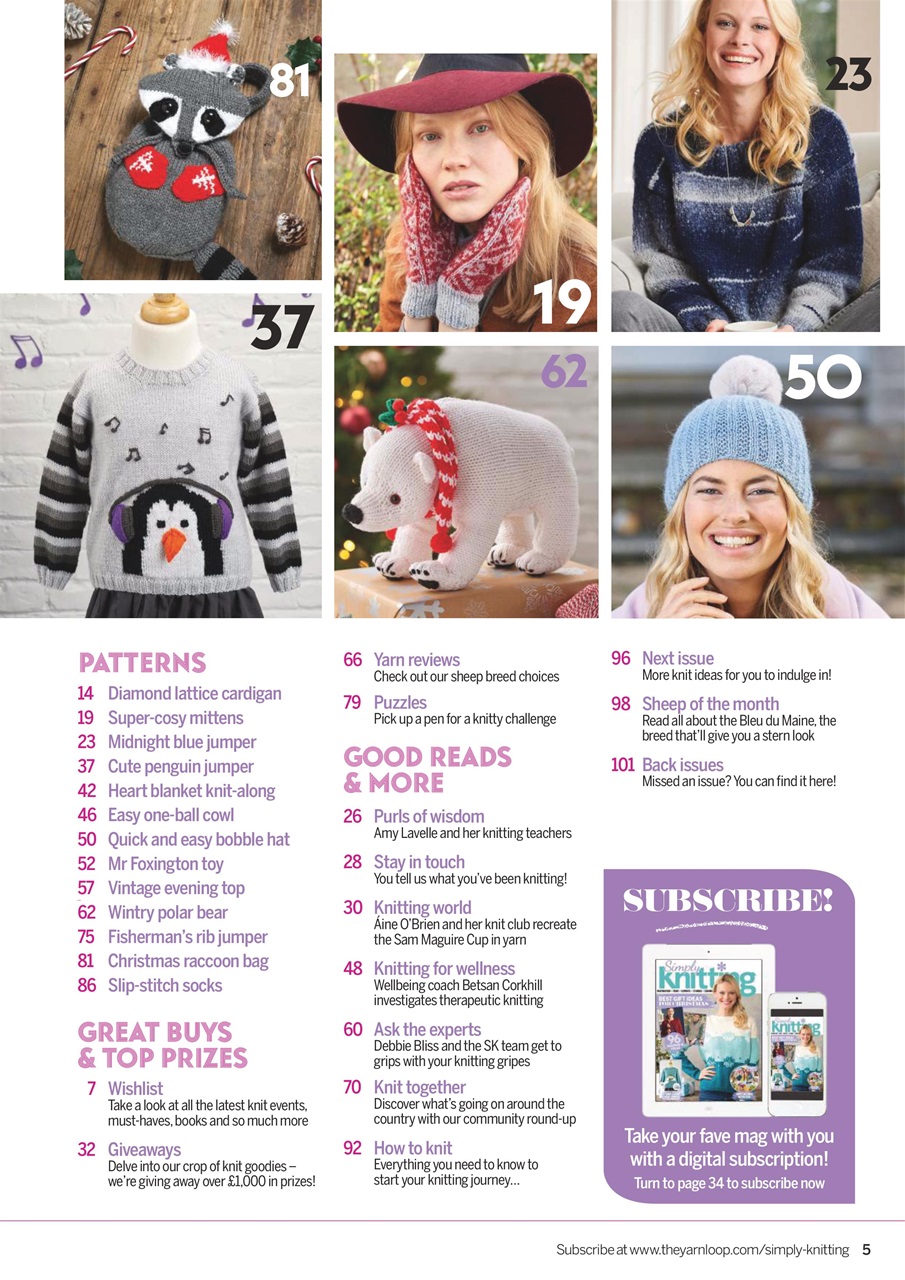 Simply Knitting Preview Pages