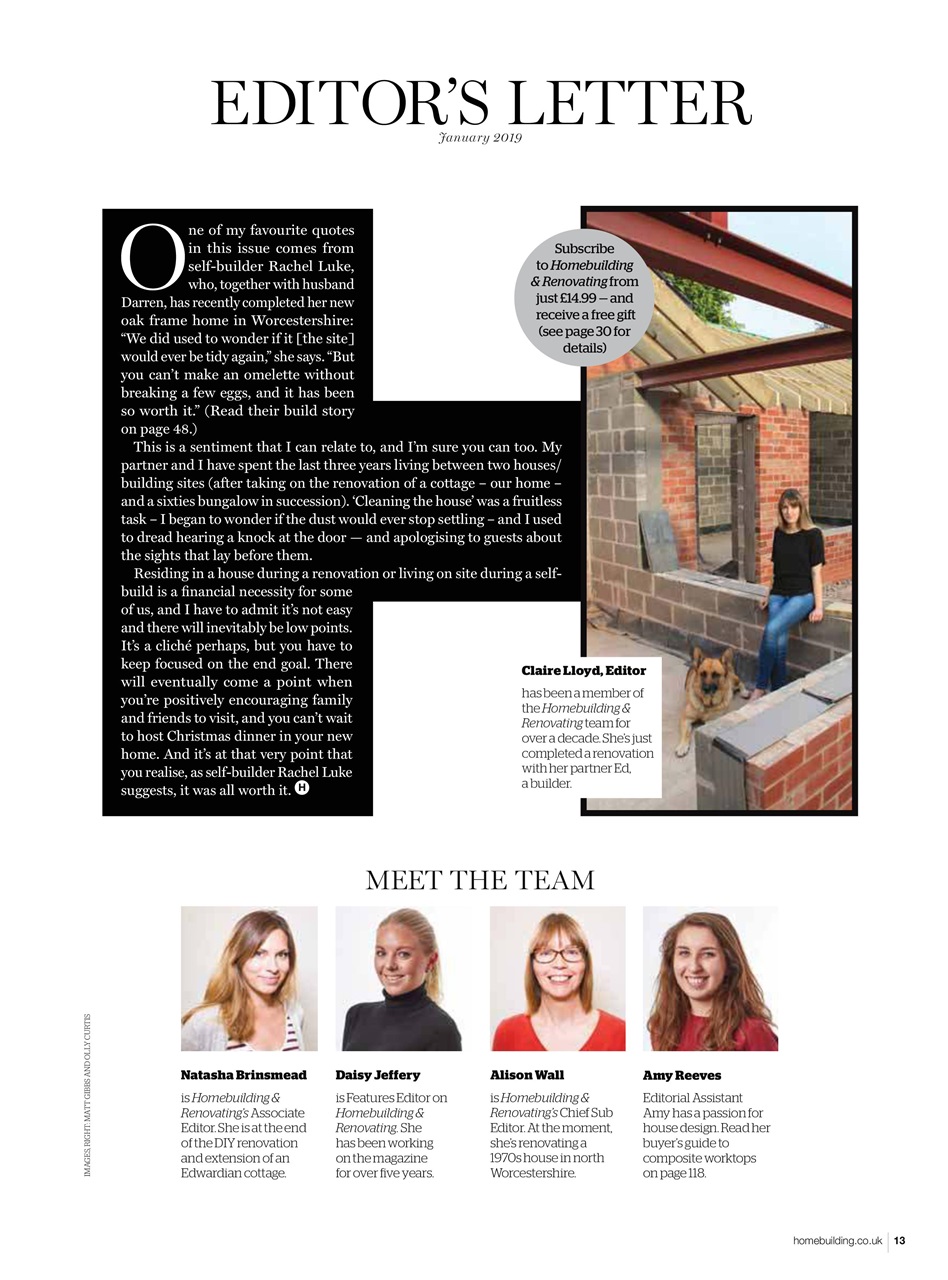 Homebuilding & Renovating Magazine Preview Pages
