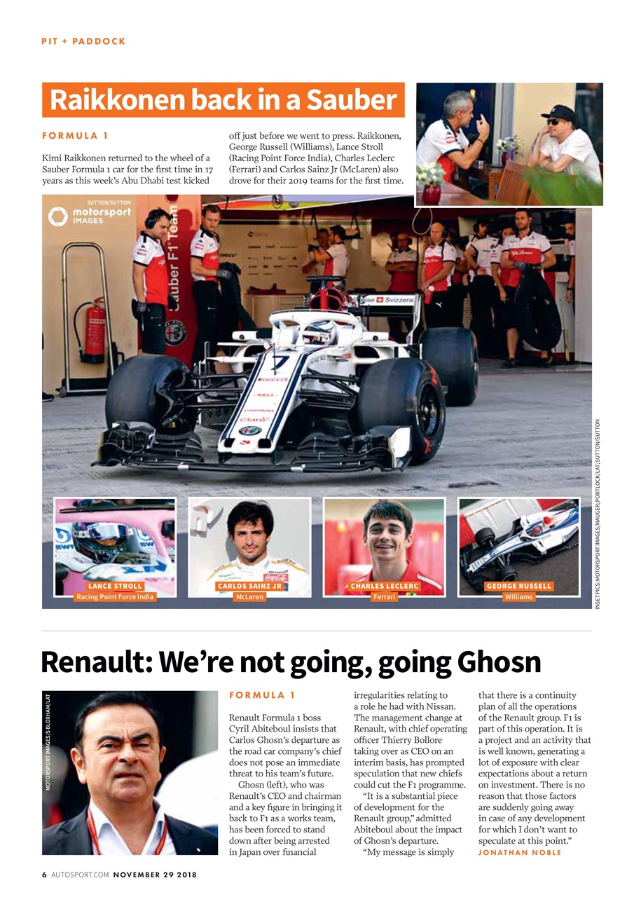 Autosport Preview Pages