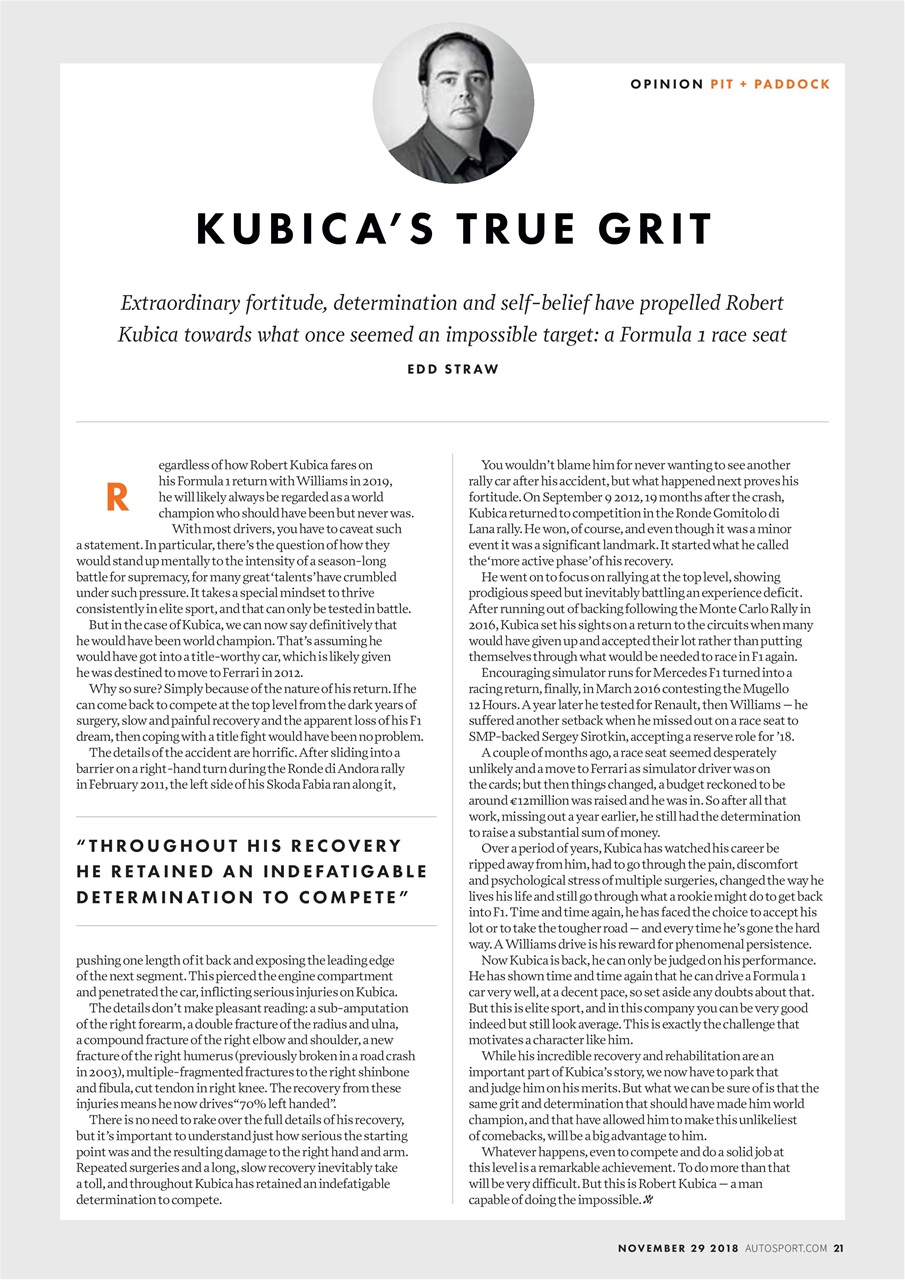Autosport Preview Pages