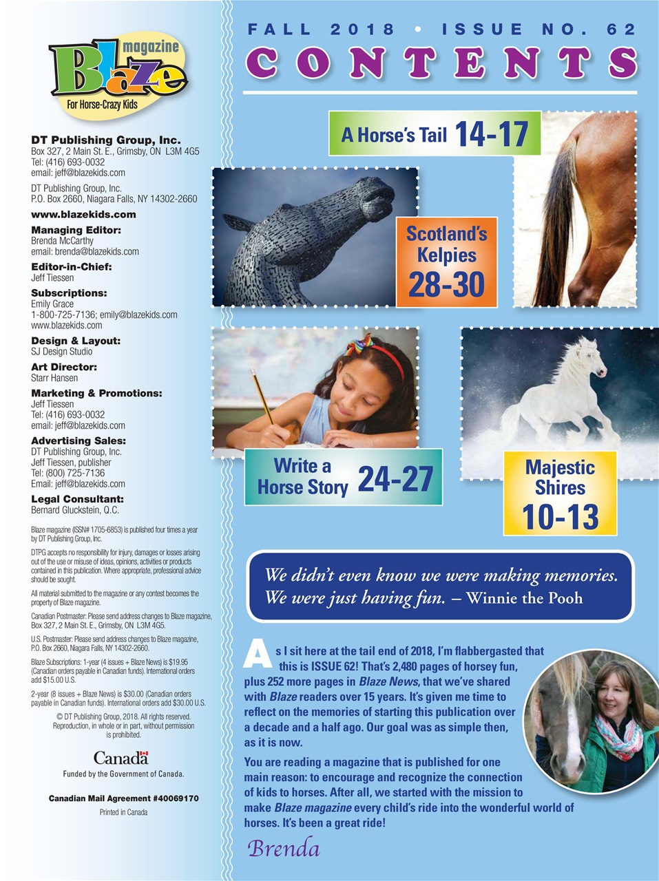 Blaze Magazine For Horse Crazy Kids Preview Pages