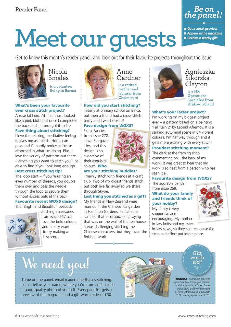 The World of Cross Stitching Preview Pages