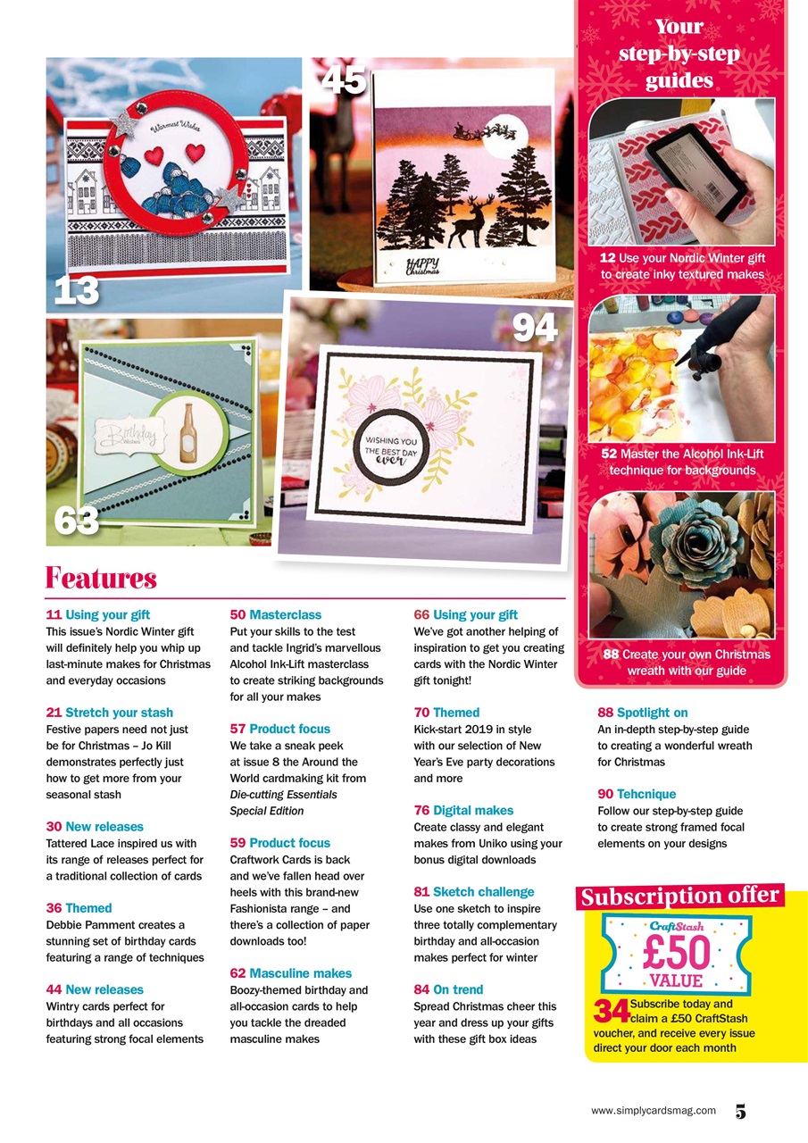 Simply Cards & Papercraft Preview Pages