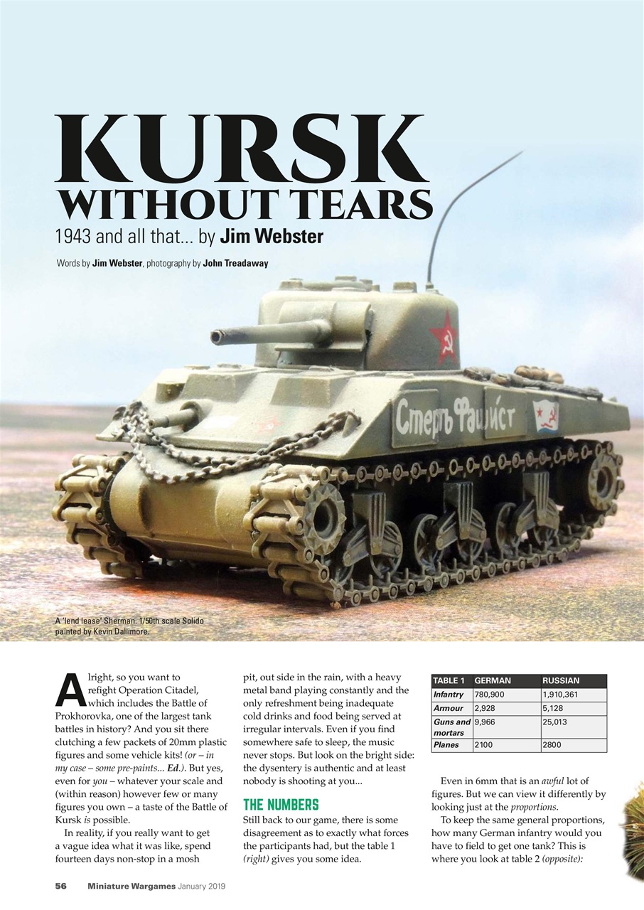 Miniature Wargames Preview Pages
