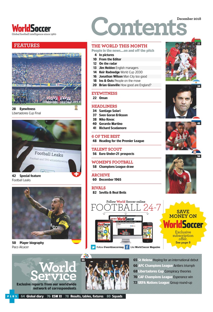 World Soccer Preview Pages