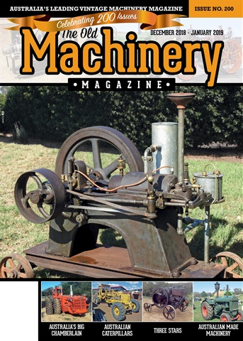 The Old Machinery Magazine issue Dec 2018/Jan 2019