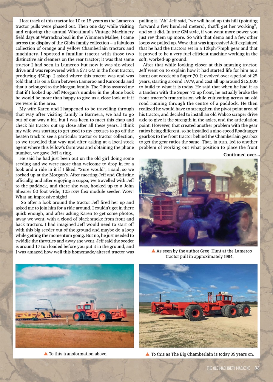 The Old Machinery Magazine Preview Pages