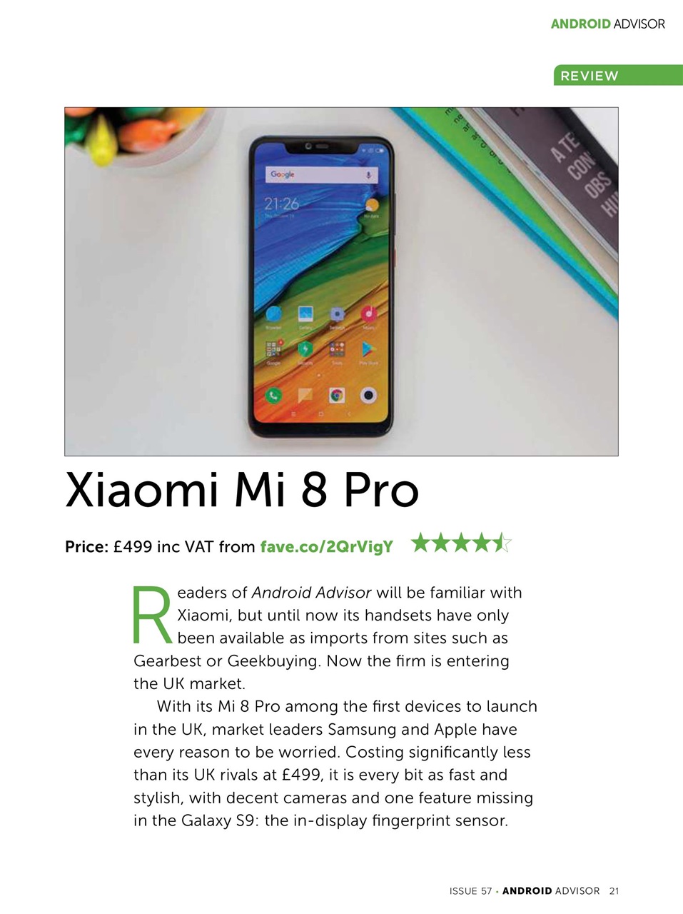 Android Advisor Preview Pages