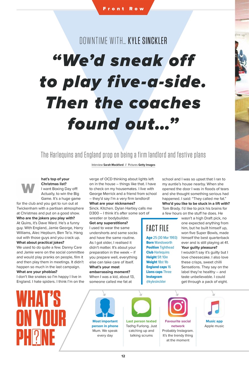 Rugby World Preview Pages