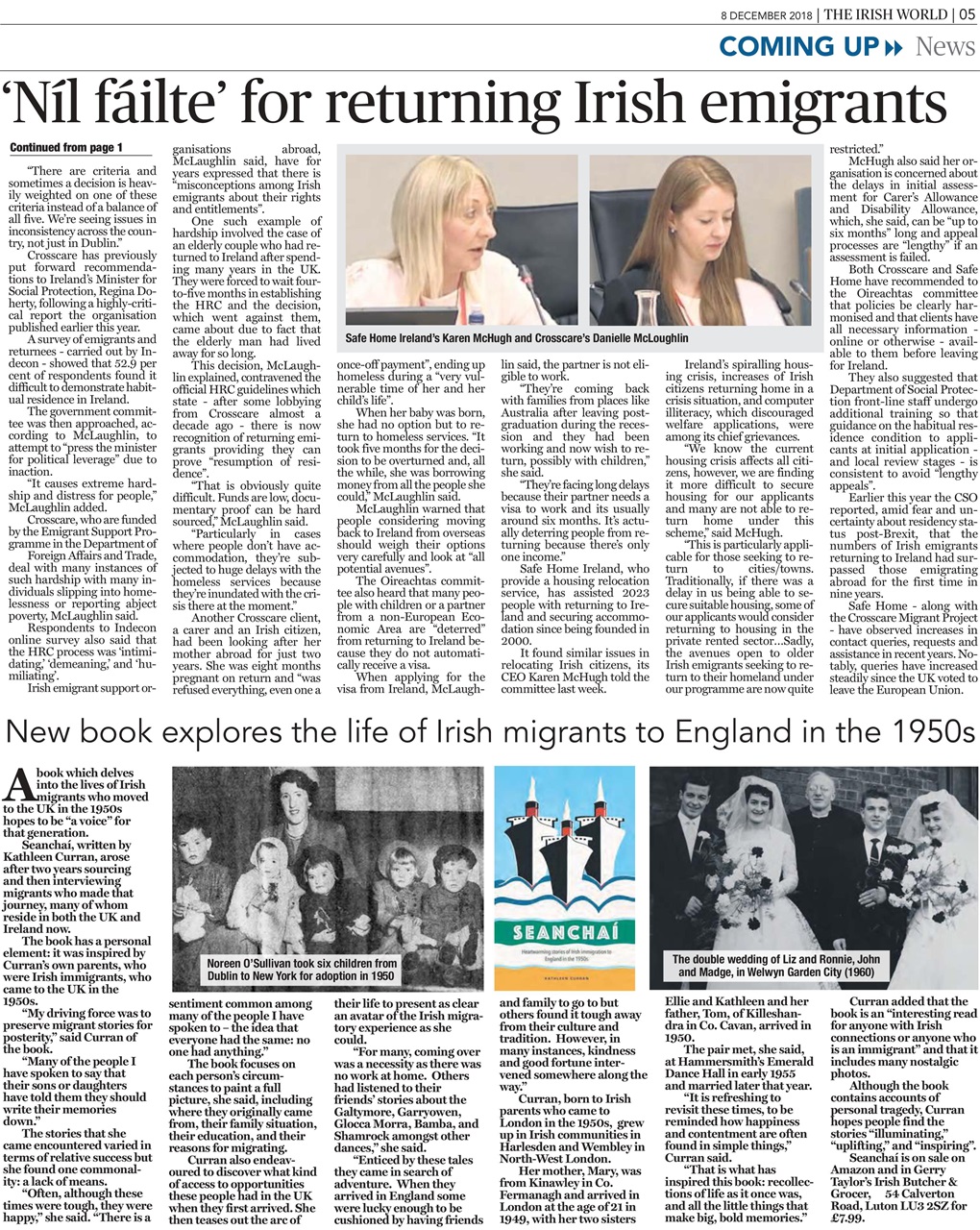 Irish World Preview Pages
