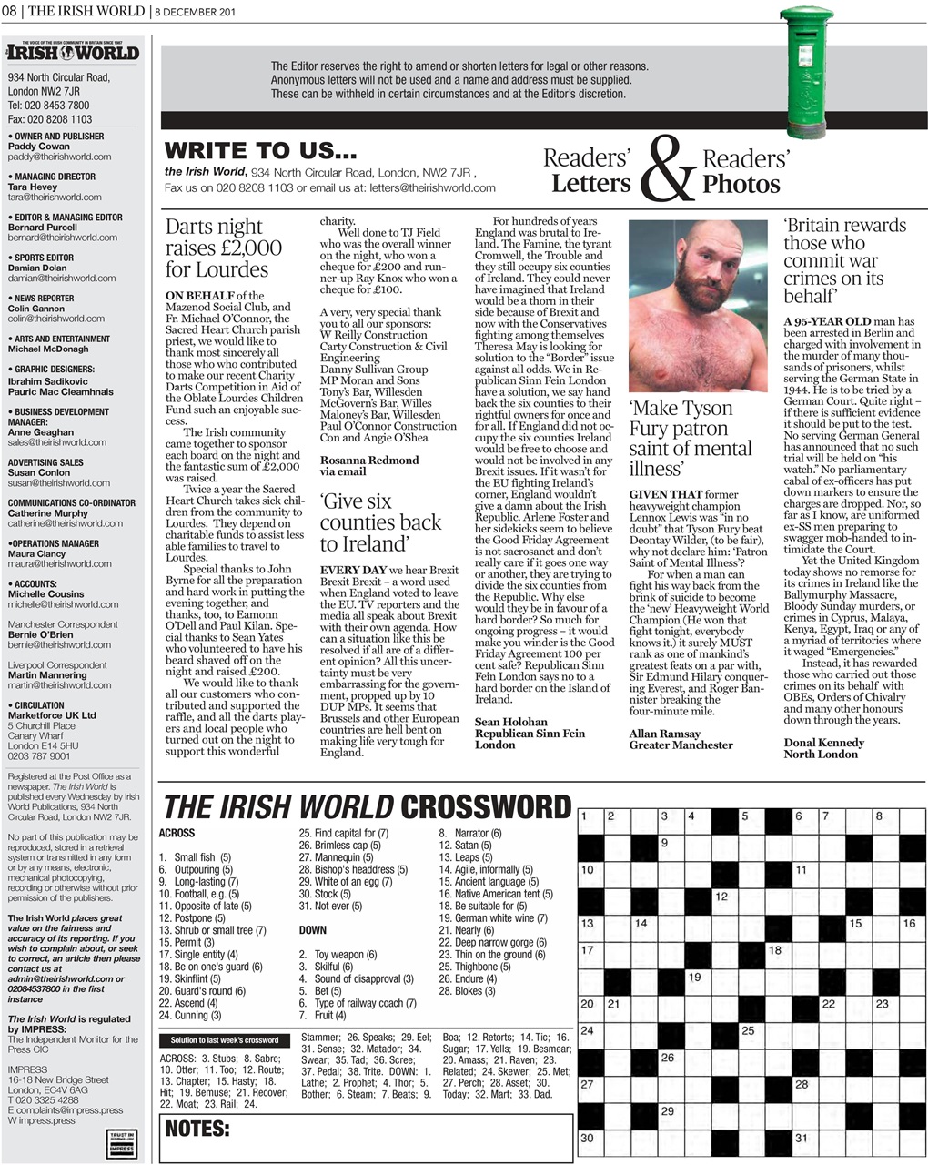 Irish World Preview Pages