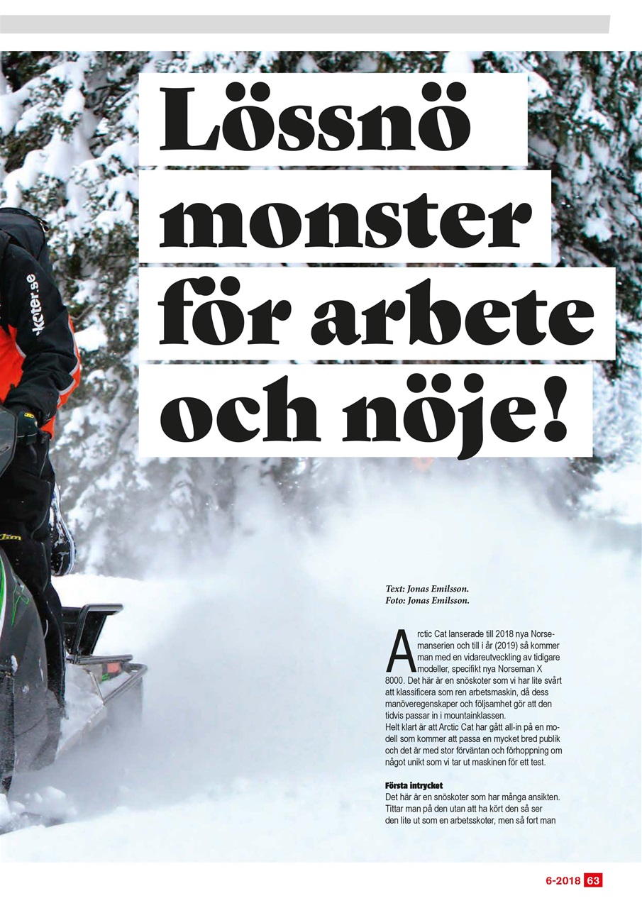 Tidningen Snöskoter Preview Pages