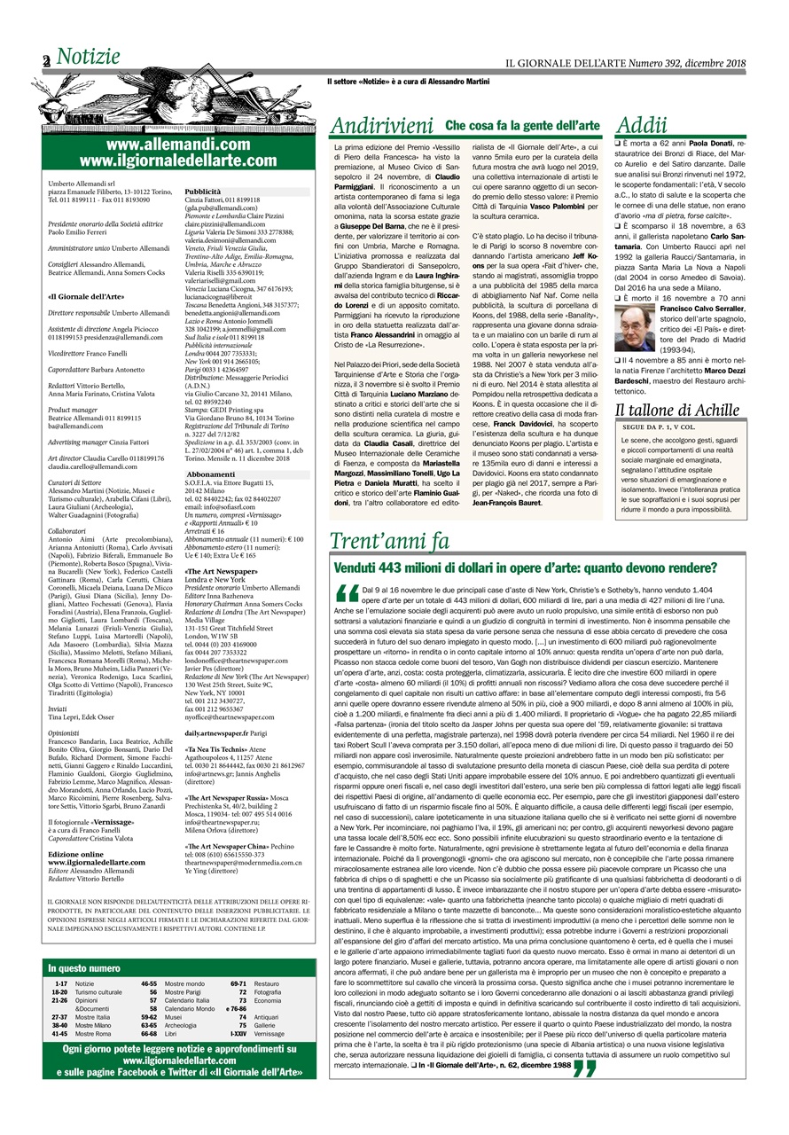 Il Giornale Dell’Arte Preview Pages