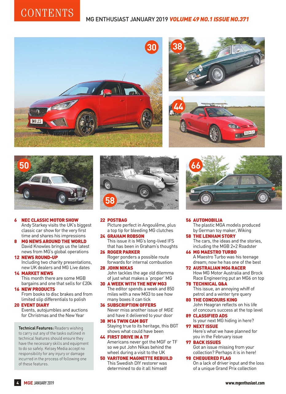 MG Enthusiast Preview Pages