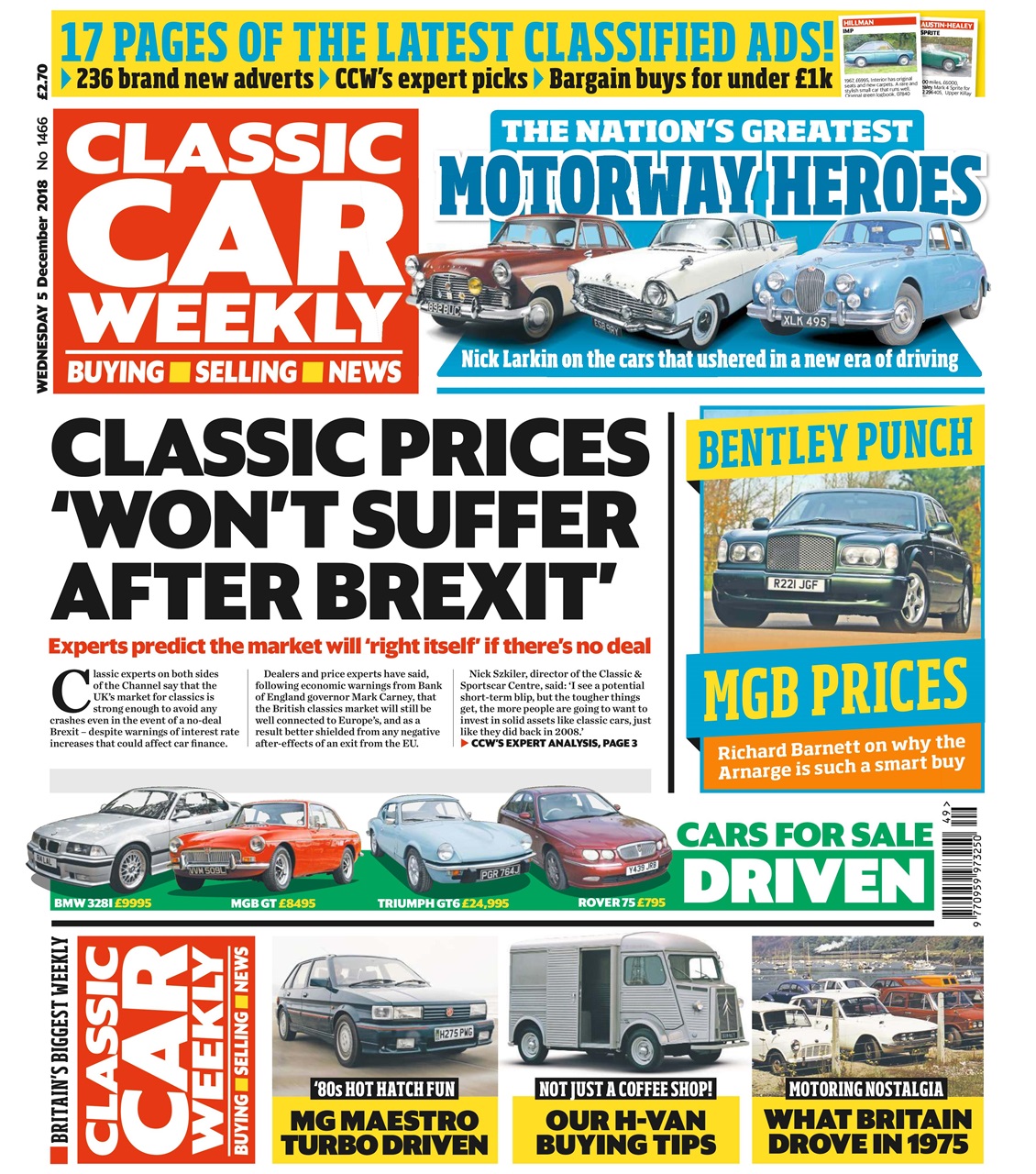 Classic Car Weekly Preview Pages