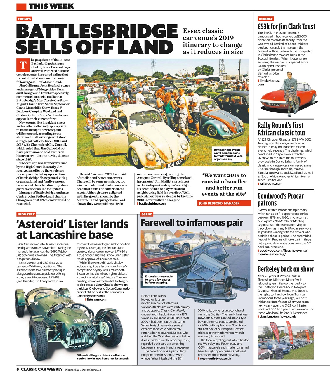 Classic Car Weekly Preview Pages