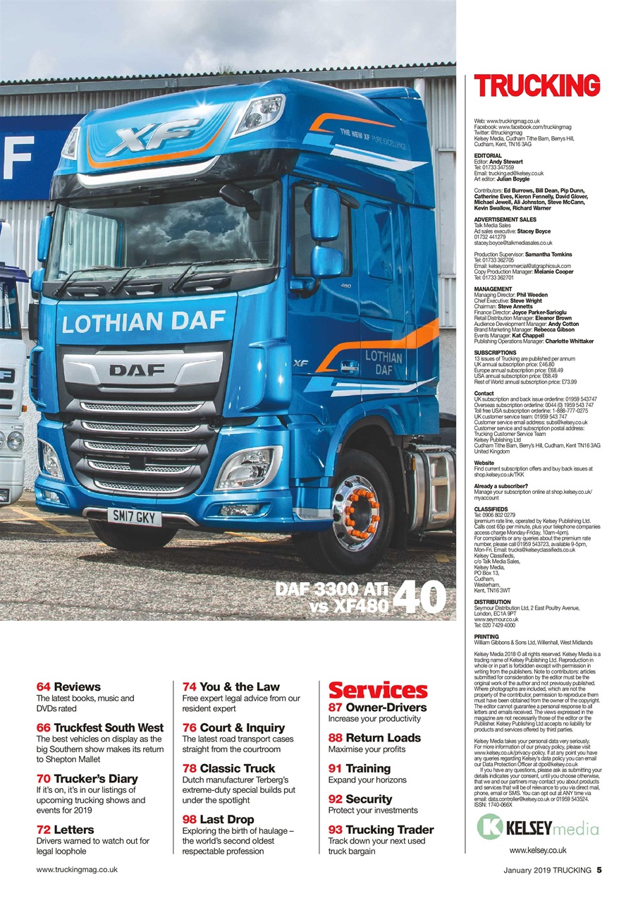 Trucking Magazine Preview Pages