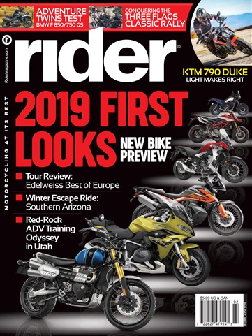 Rider Magazine issue February 2019