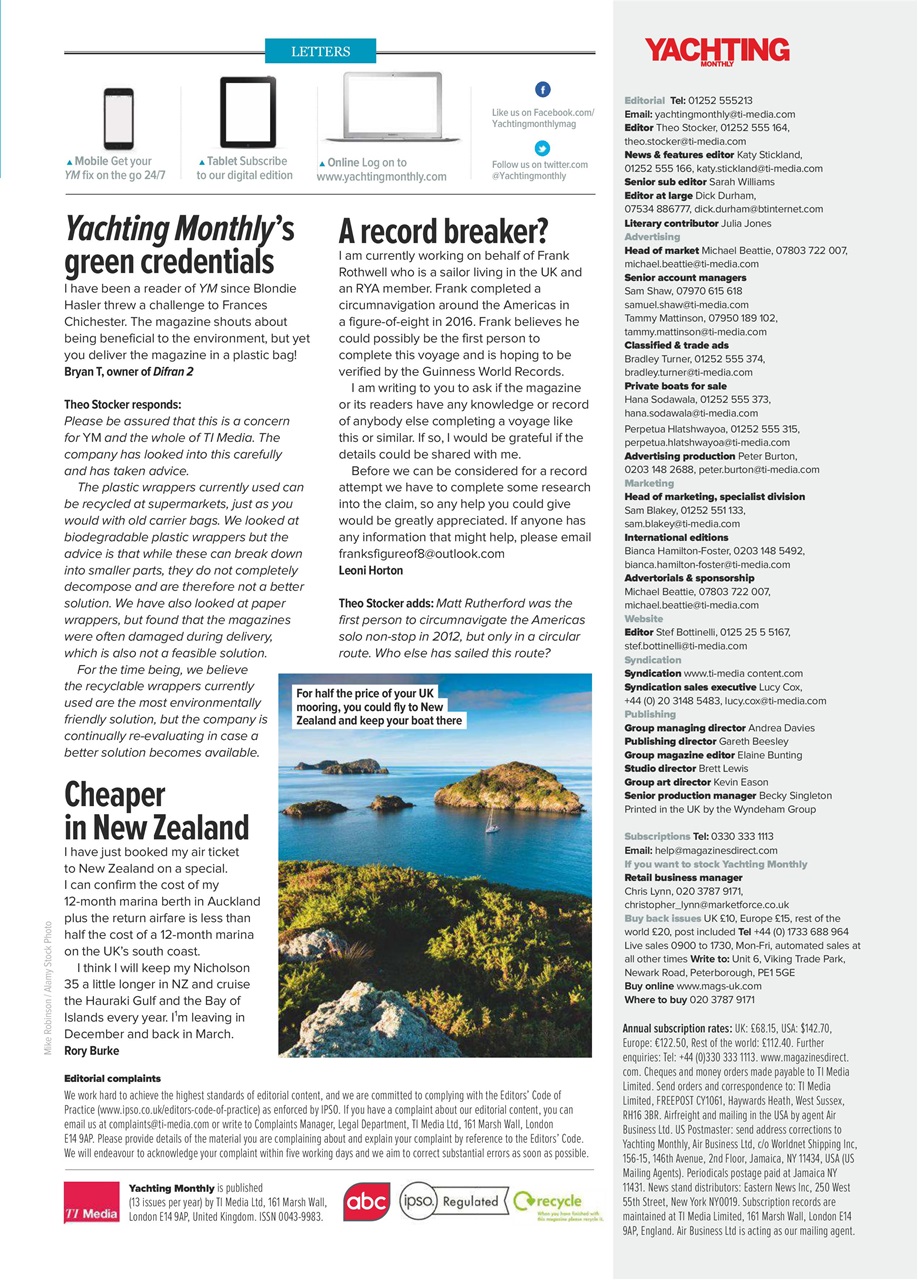 Yachting Monthly Preview Pages
