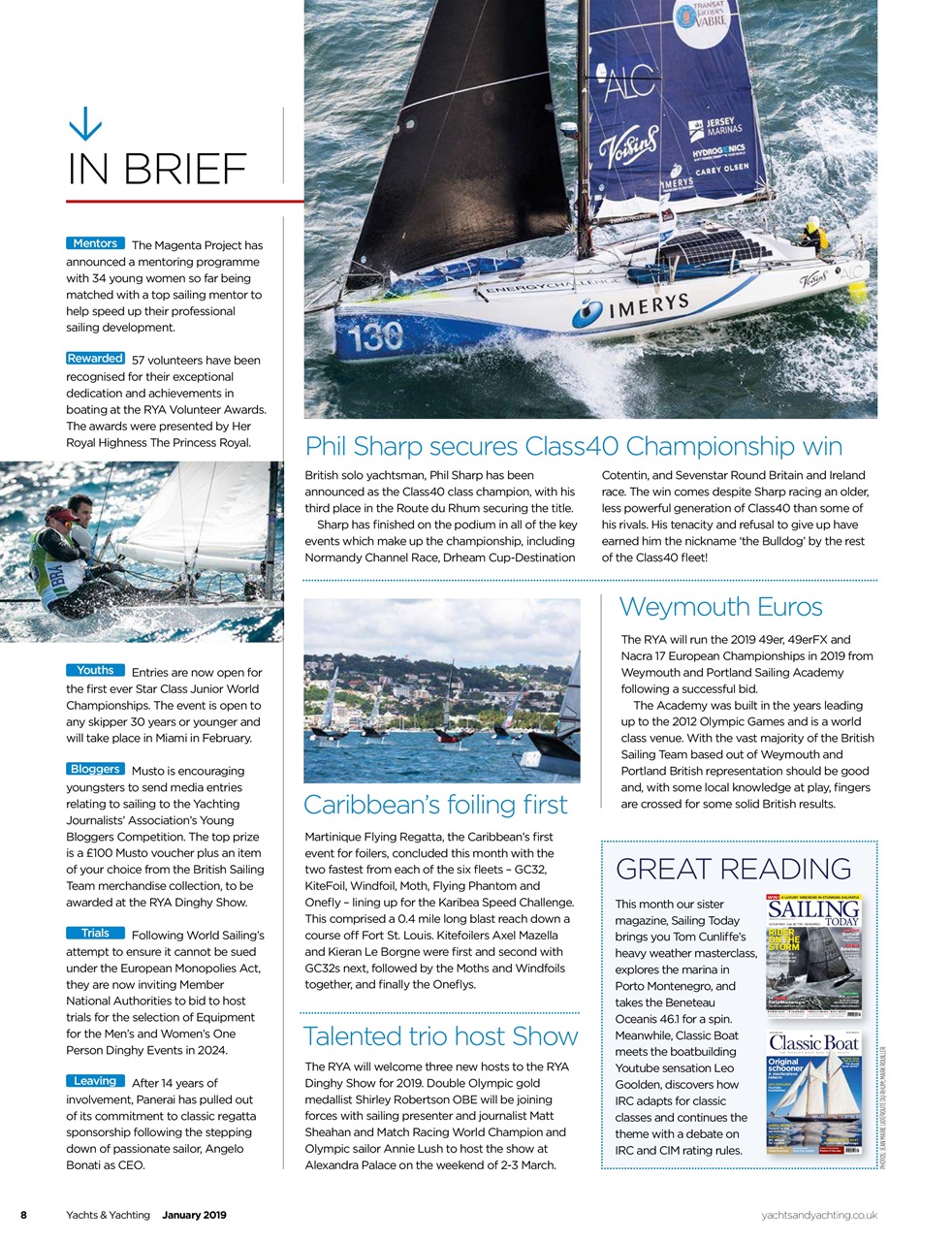 Yachts & Yachting Preview Pages