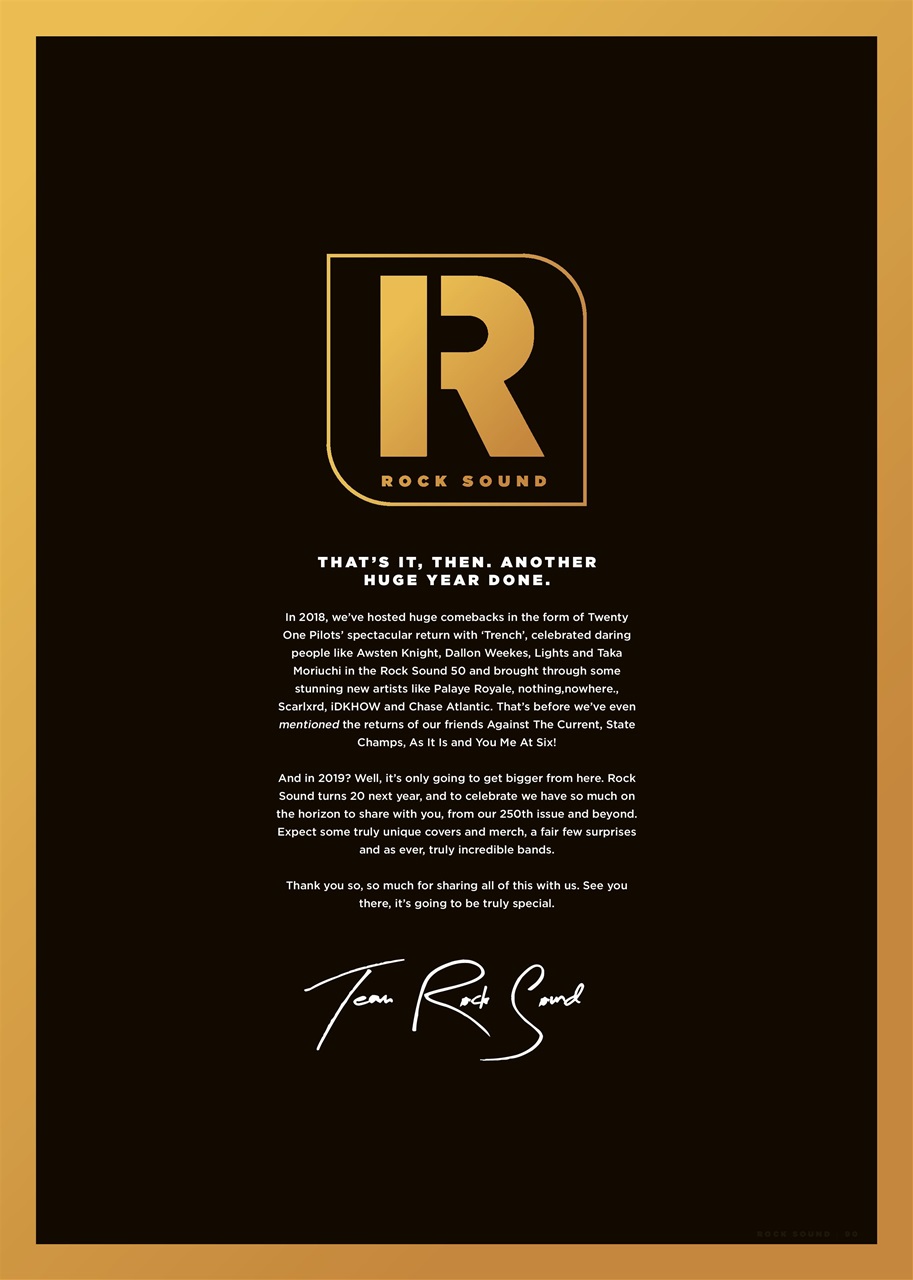 Rock Sound Magazine Preview Pages