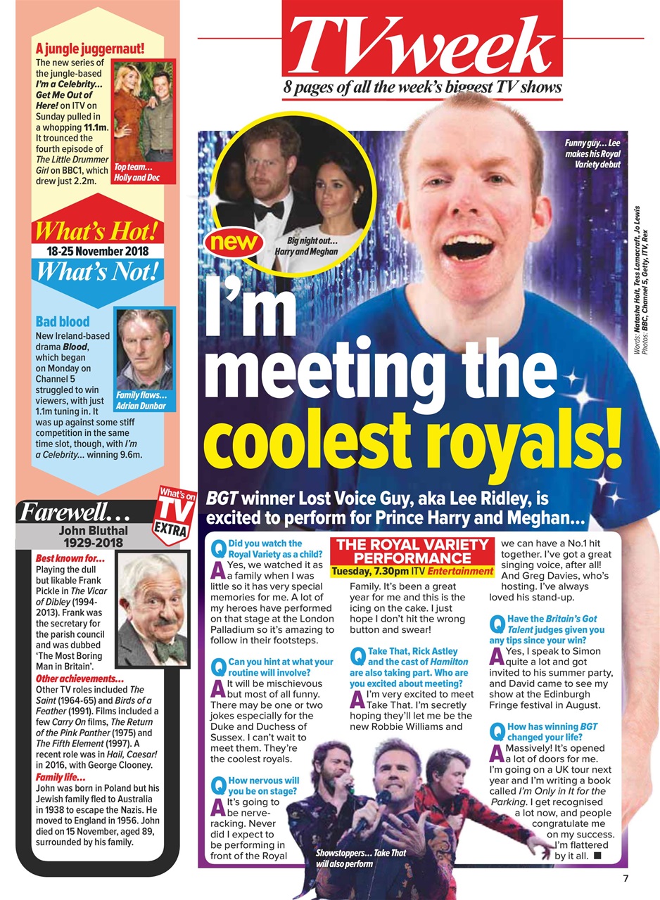What's on TV Preview Pages