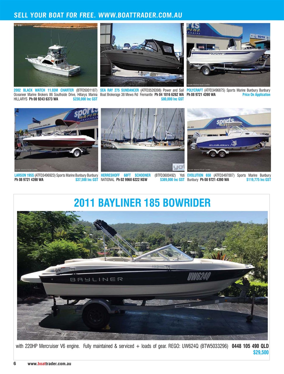 Boat Trader Australia Preview Pages