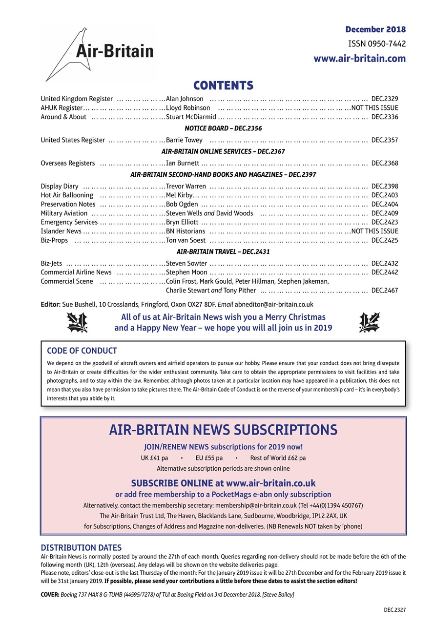 Air Britain News Preview Pages