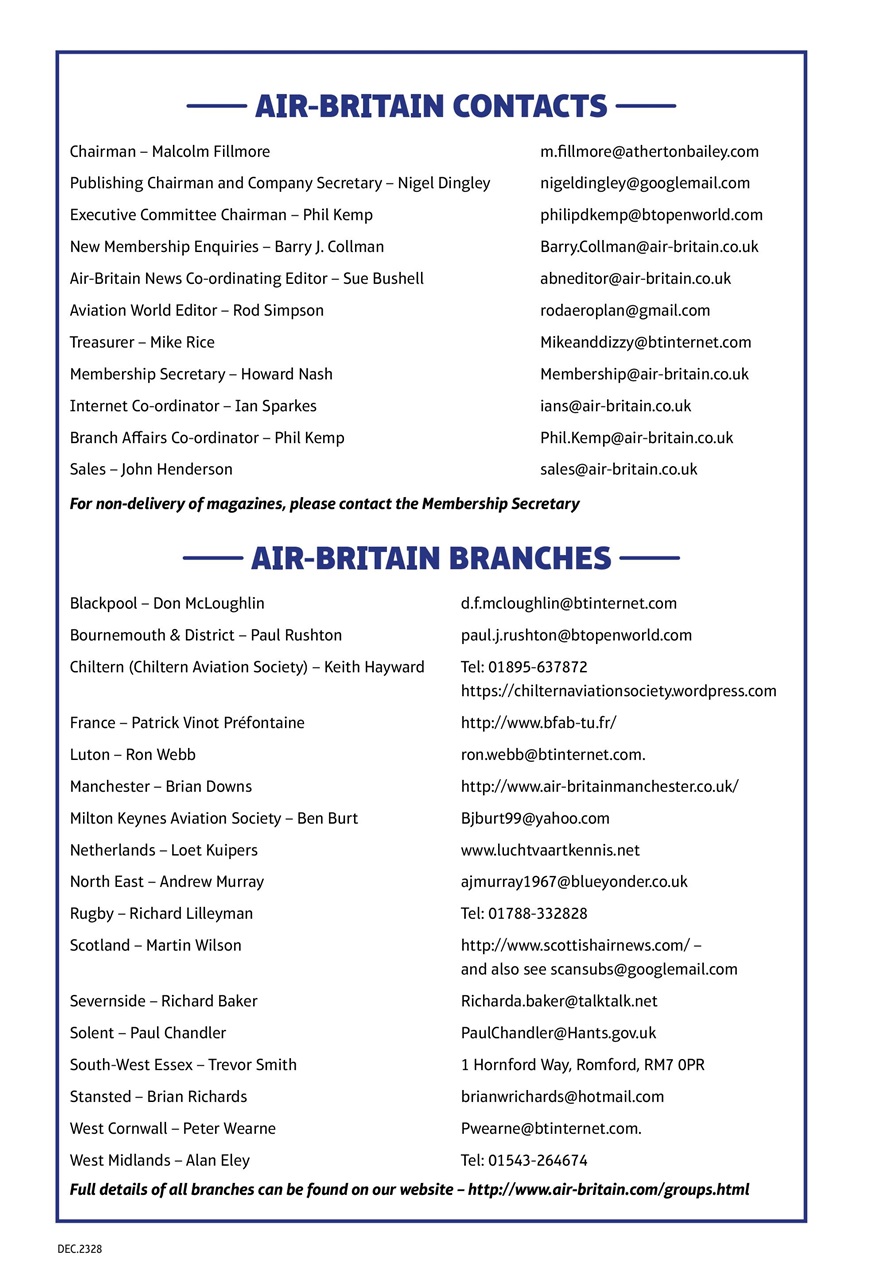 Air Britain News Preview Pages