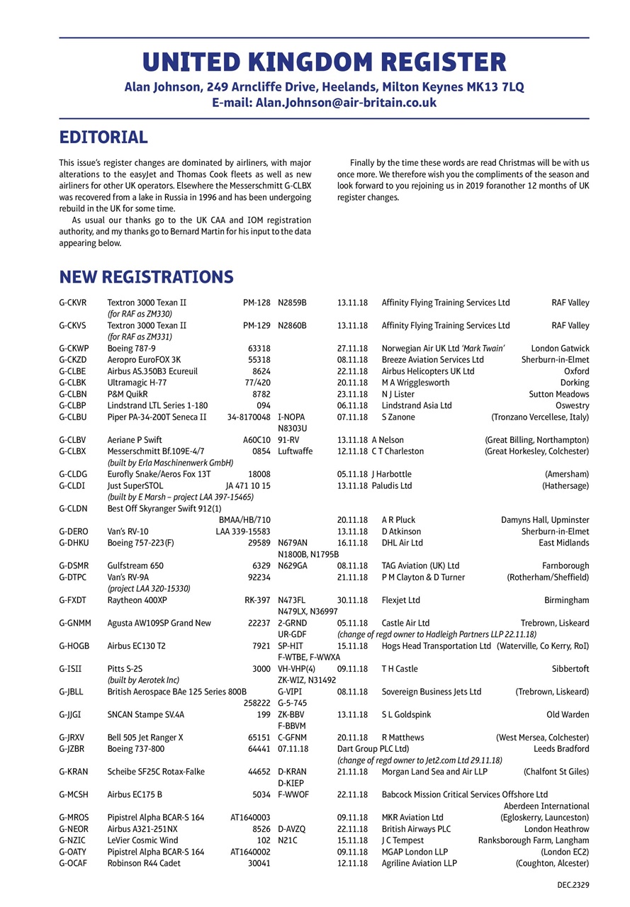 Air Britain News Preview Pages