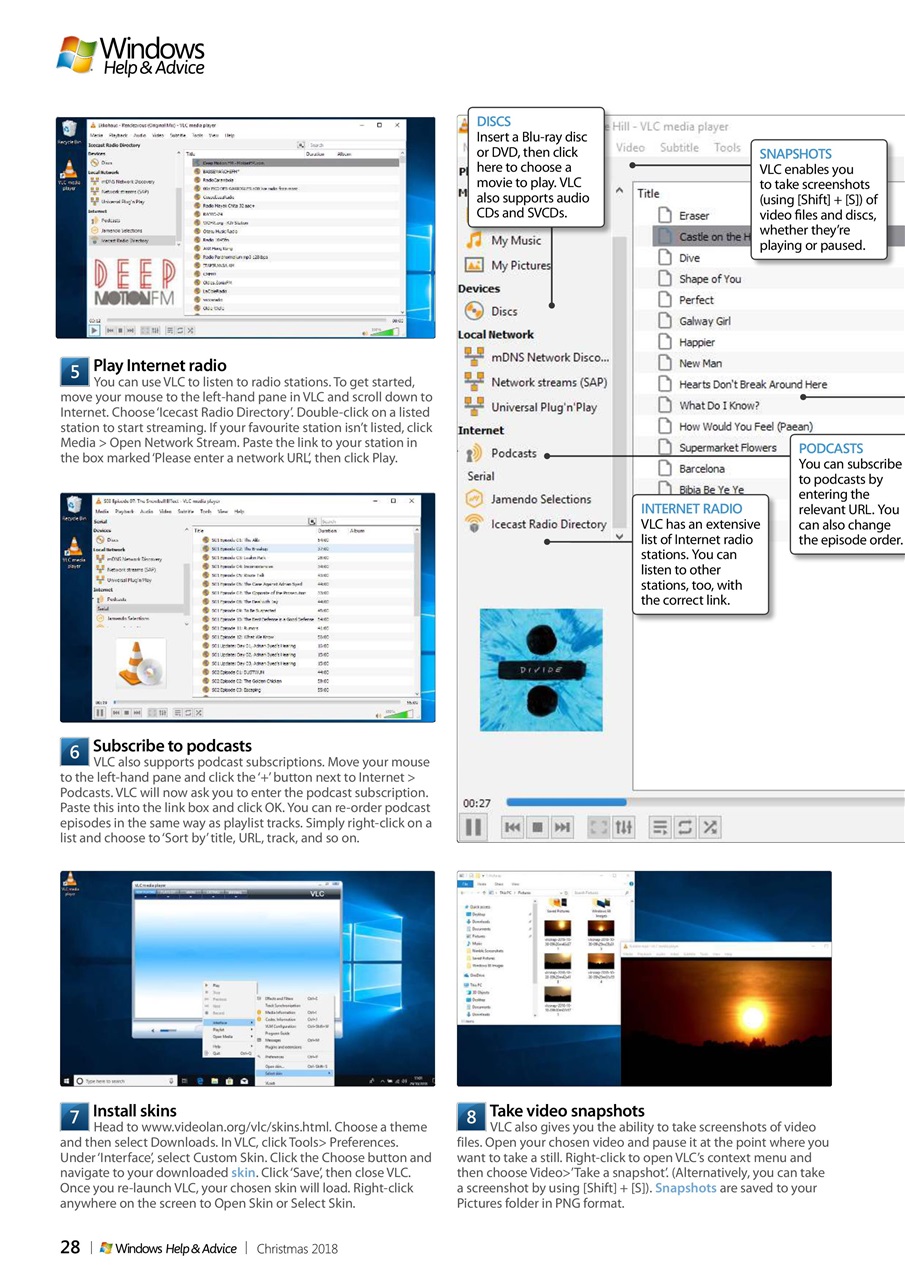 Windows Help & Advice Preview Pages
