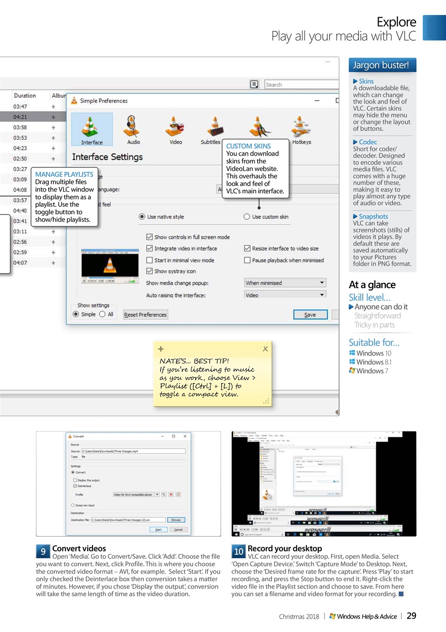 Windows Help & Advice Preview Pages