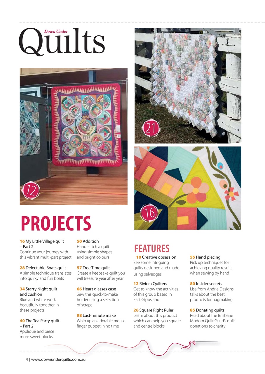 Down Under Quilts Preview Pages