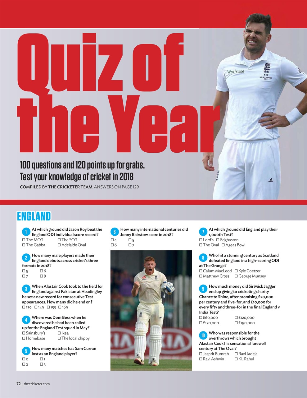 The Cricketer Magazine Preview Pages