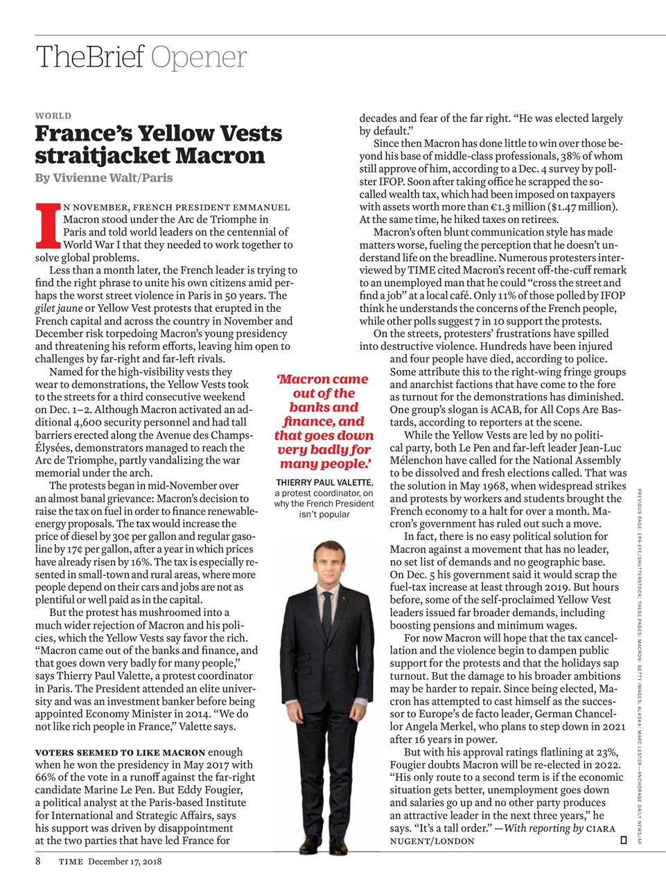 TIME Magazine Europe Preview Pages