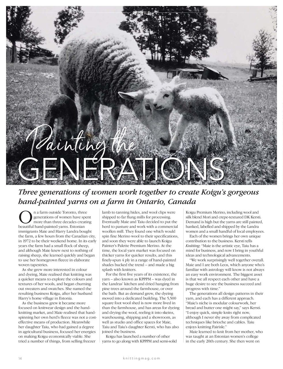 Knitting Preview Pages