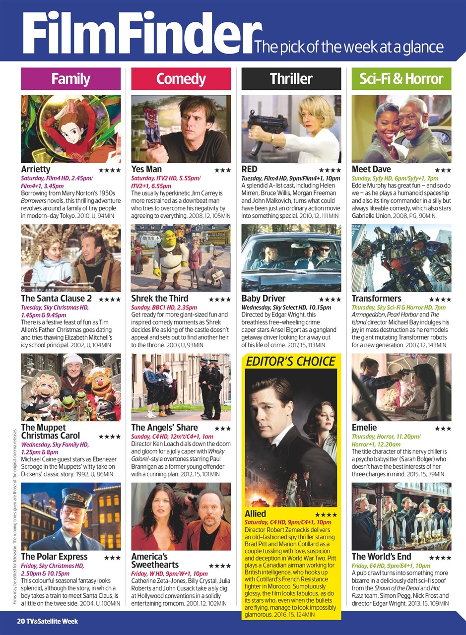 TV & Satellite Week Preview Pages