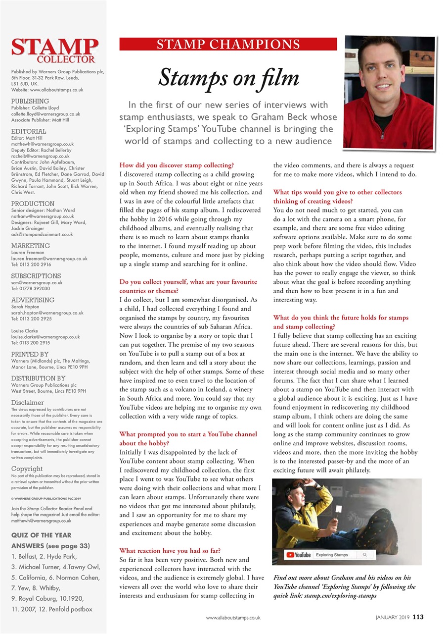 Stamp Collector Preview Pages