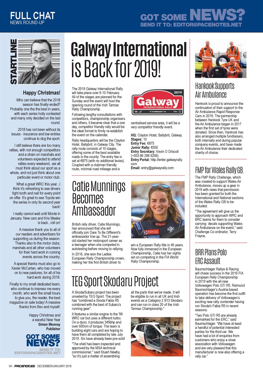 Pacenotes Rally magazine Preview Pages