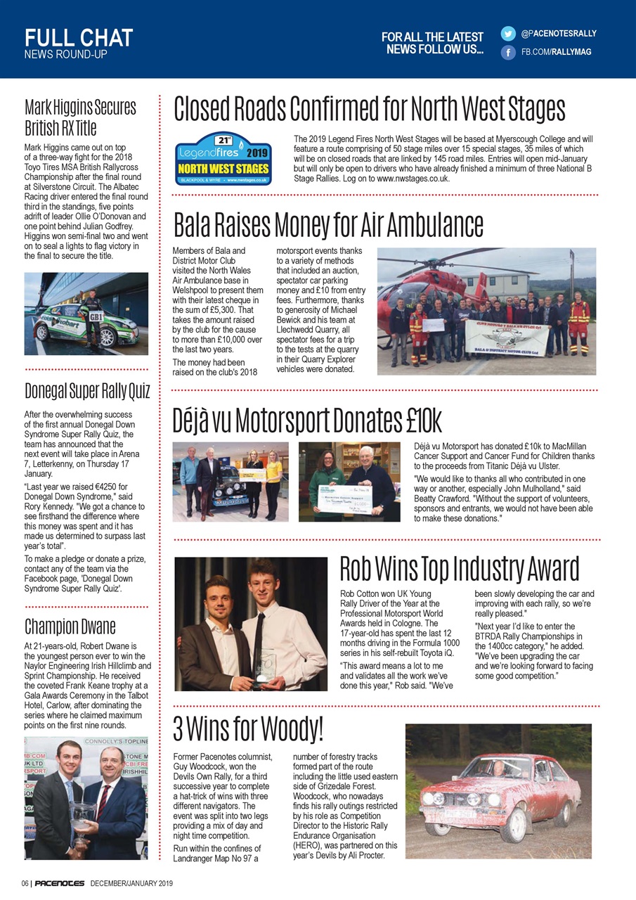Pacenotes Rally magazine Preview Pages