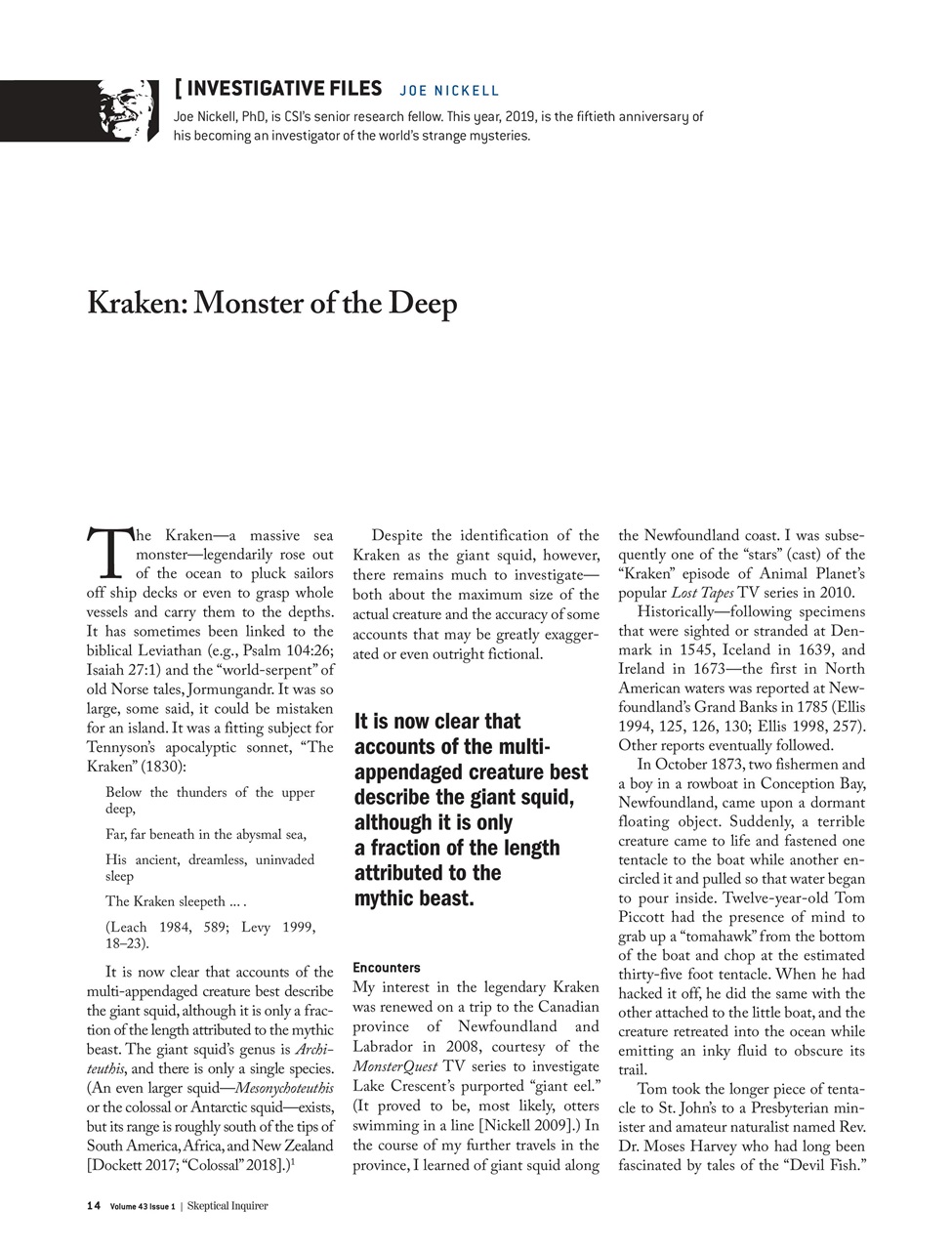 Skeptical Inquirer Preview Pages