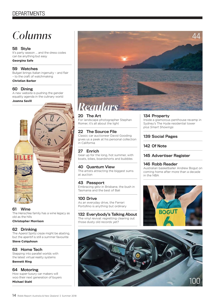 Robb Report Australia & New Zealand Preview Pages