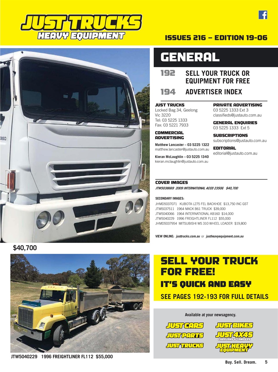 JUST TRUCKS Preview Pages