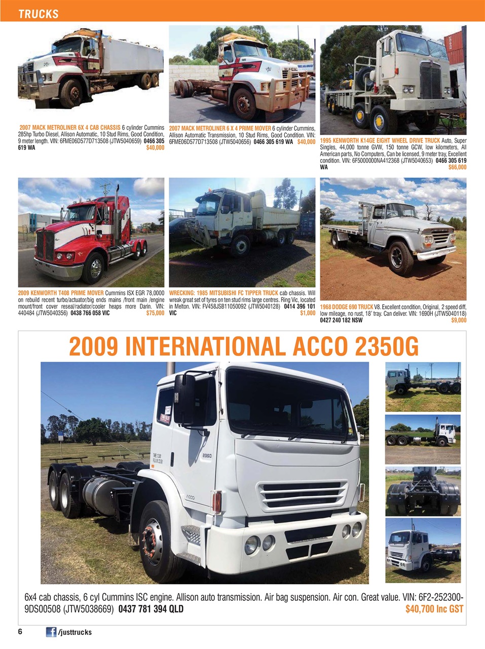 JUST TRUCKS Preview Pages