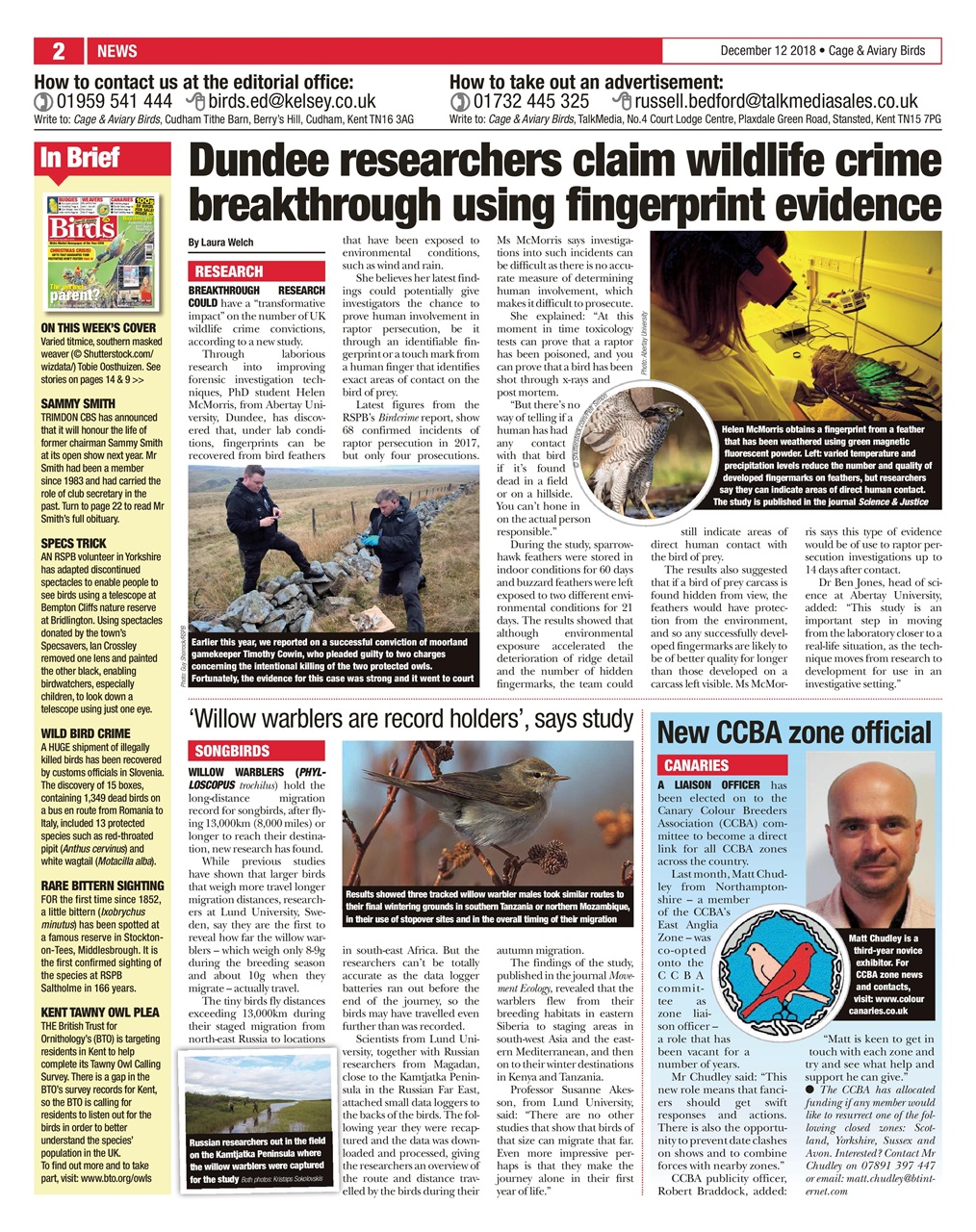 Cage & Aviary Birds Preview Pages