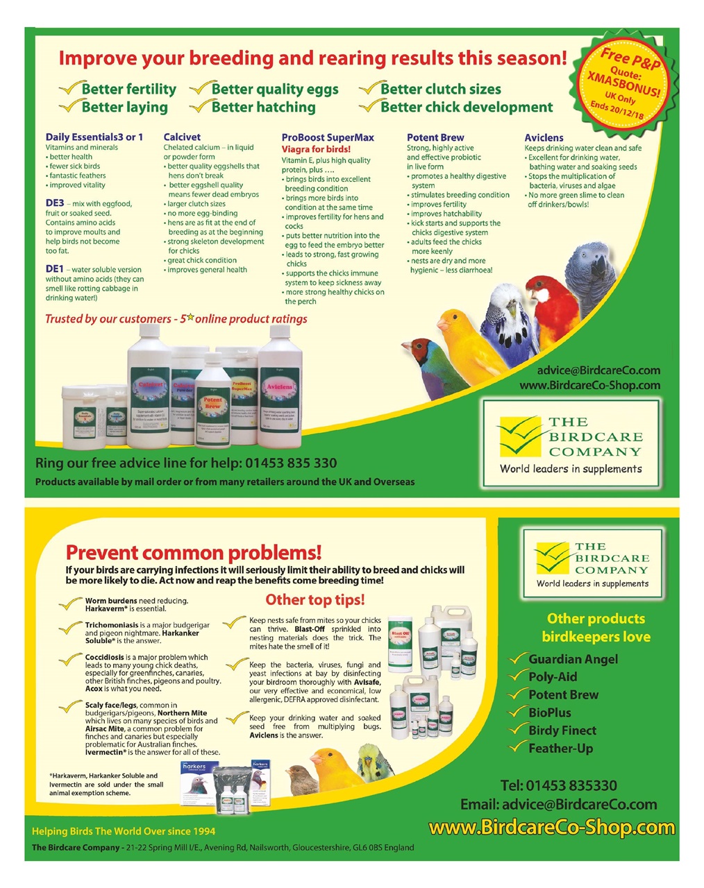 Cage & Aviary Birds Preview Pages