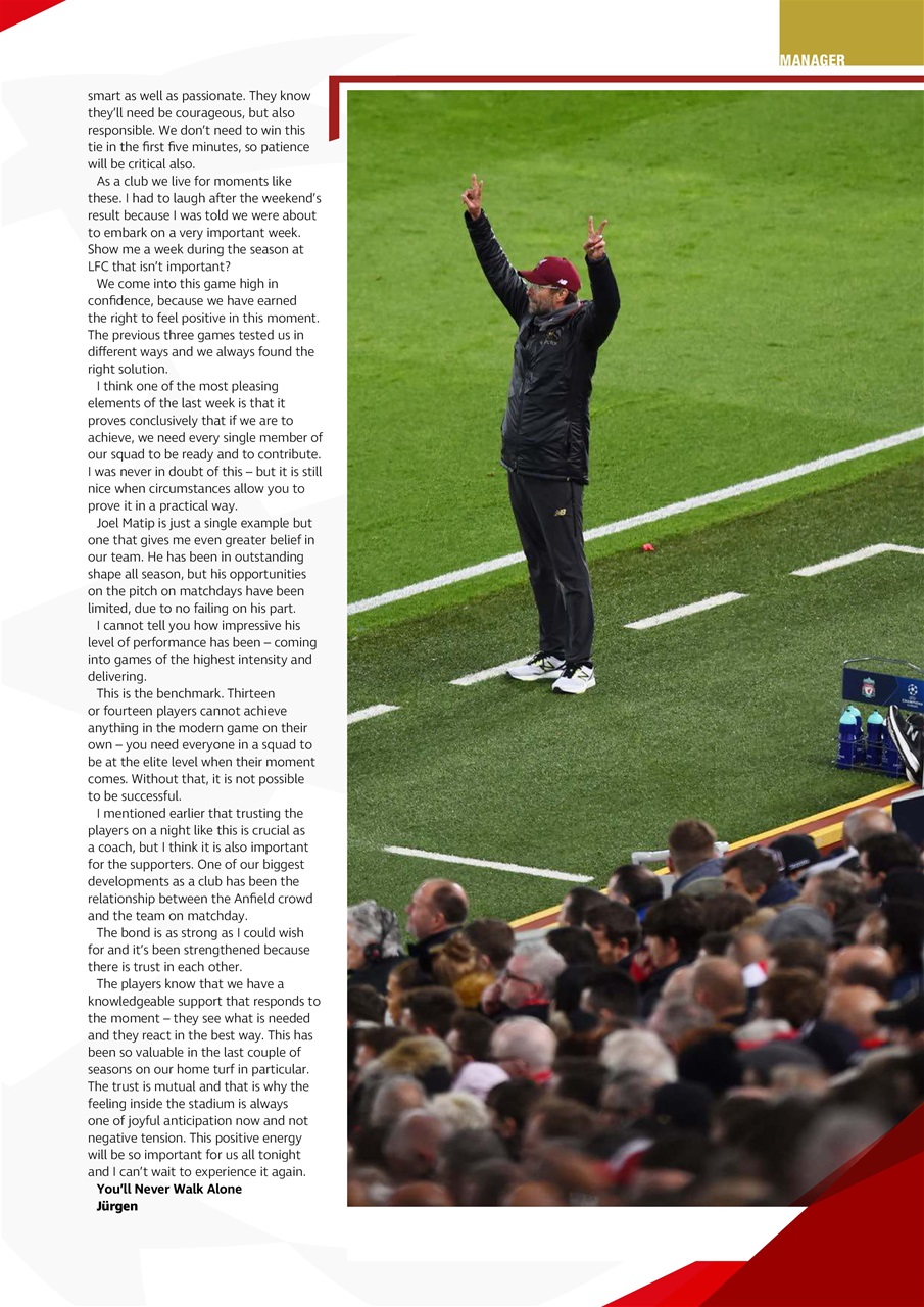 Liverpool FC Programmes Preview Pages